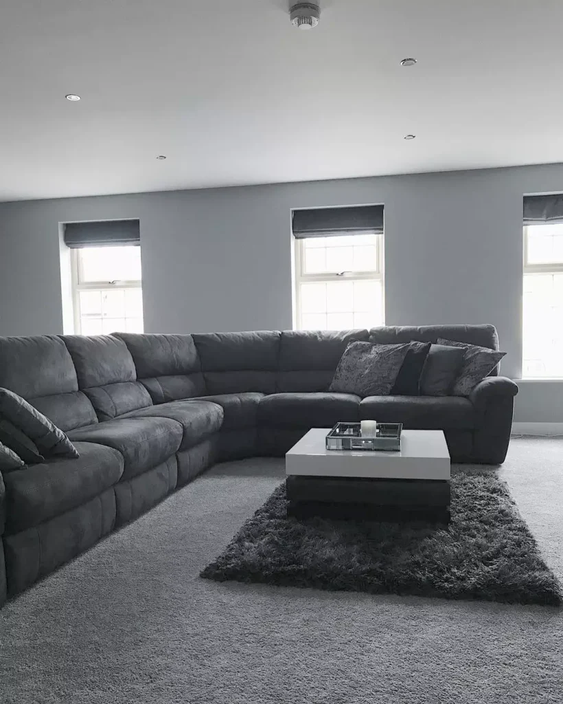 Add a Grey Area Rug for Texture