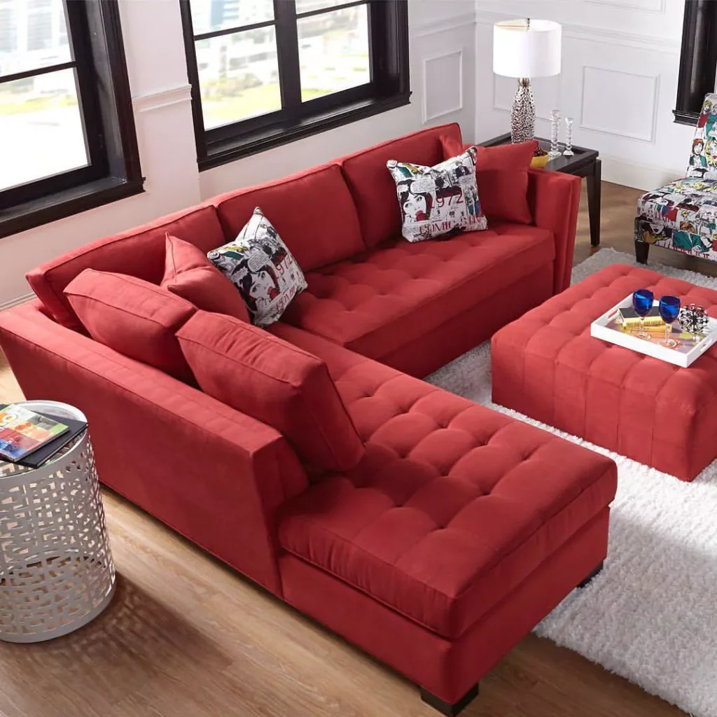 All-Red Furniture for a Bold Statement