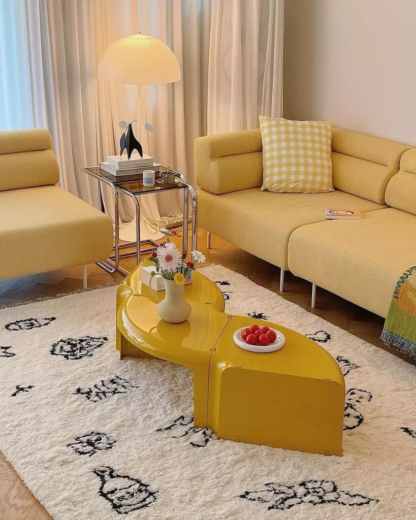 pt For Yellow Coffee Table