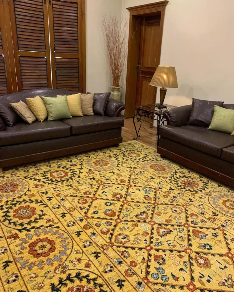Try A Yellow Area Rug