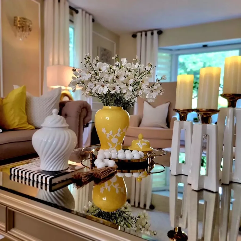 Yellow Lamps or Light Fixtures for a Glowing Look