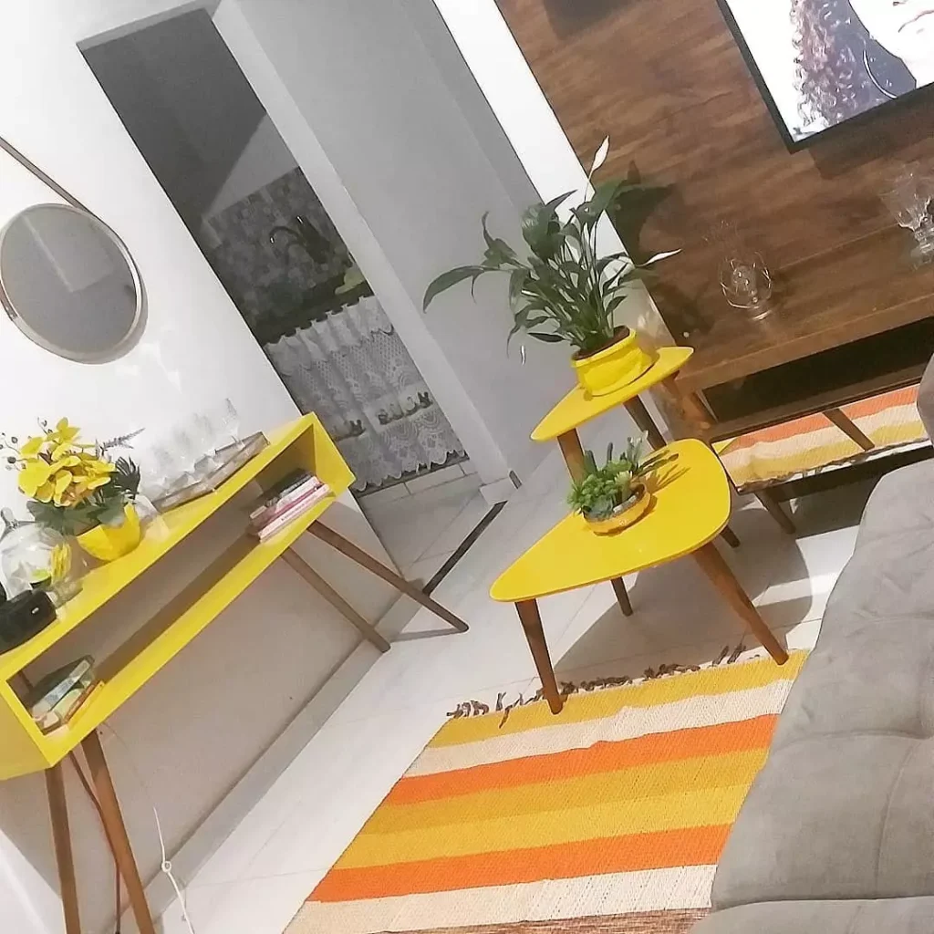 Yellow Side Table for a Little Extra Colou