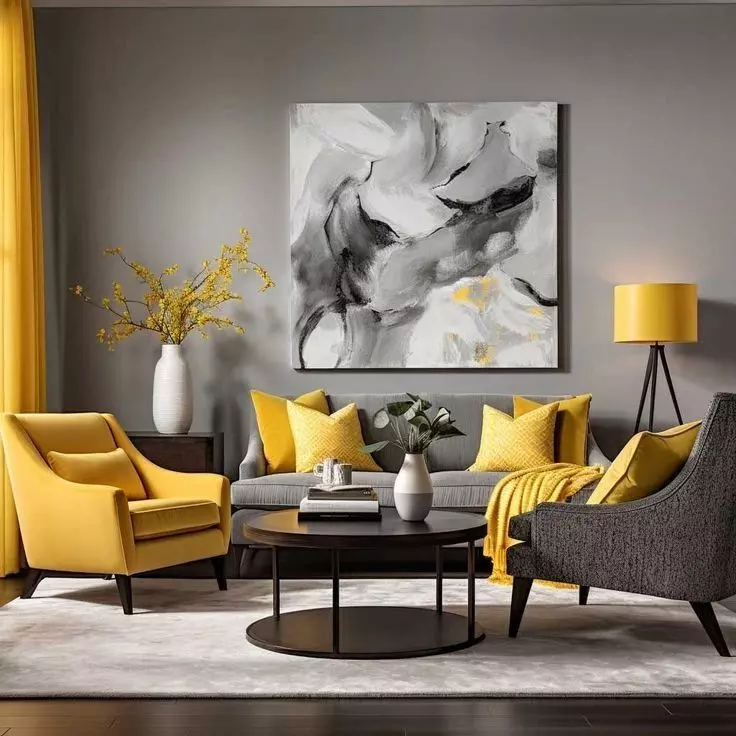 Yellow and Grey:A Subtle but Stylish