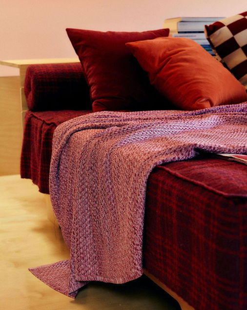 Red  Blankets and Pillows