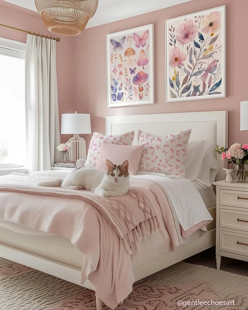 Floral Pink Wallpaper