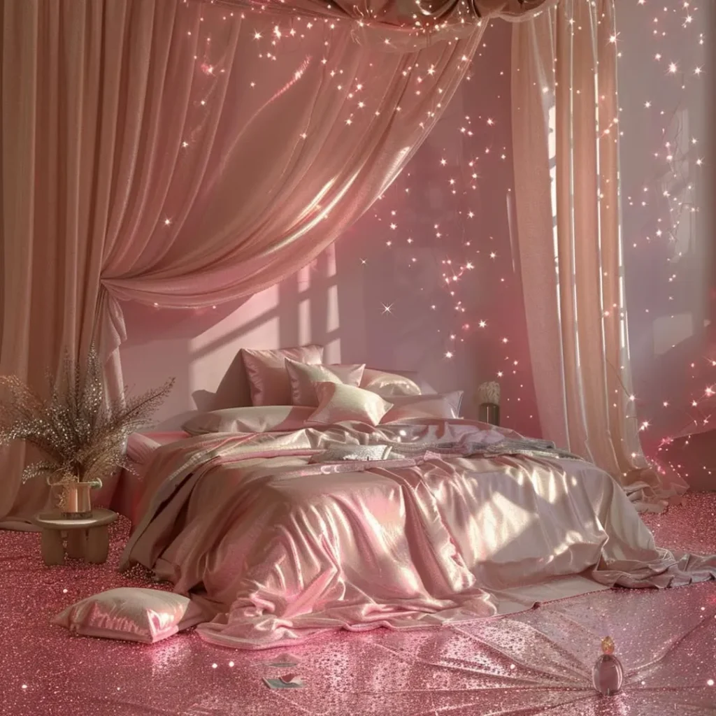 Layered Pink Bedding