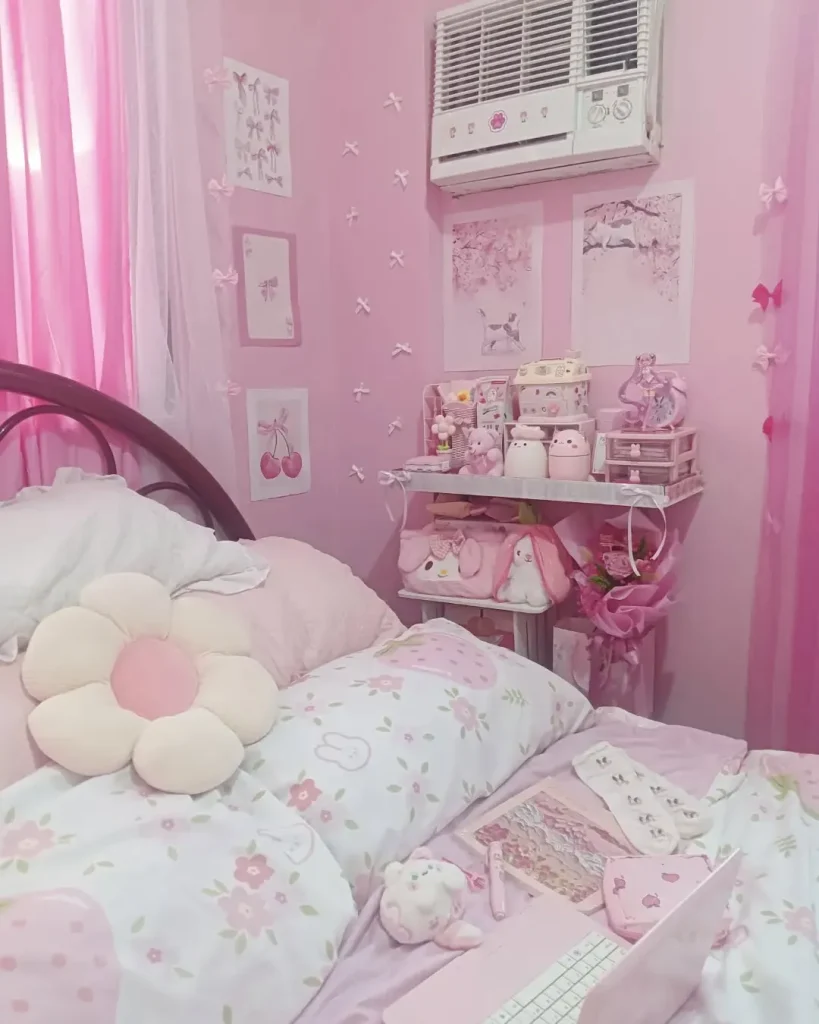 Pink Accent Wall