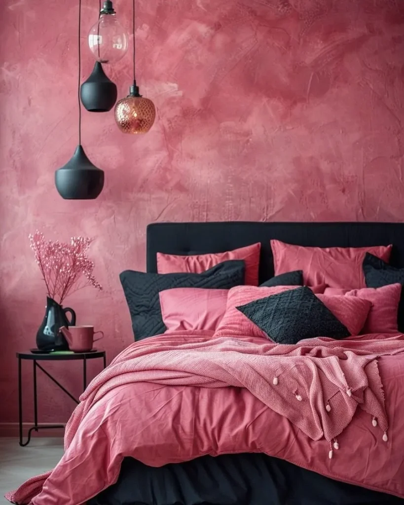Pink and Black Contrast