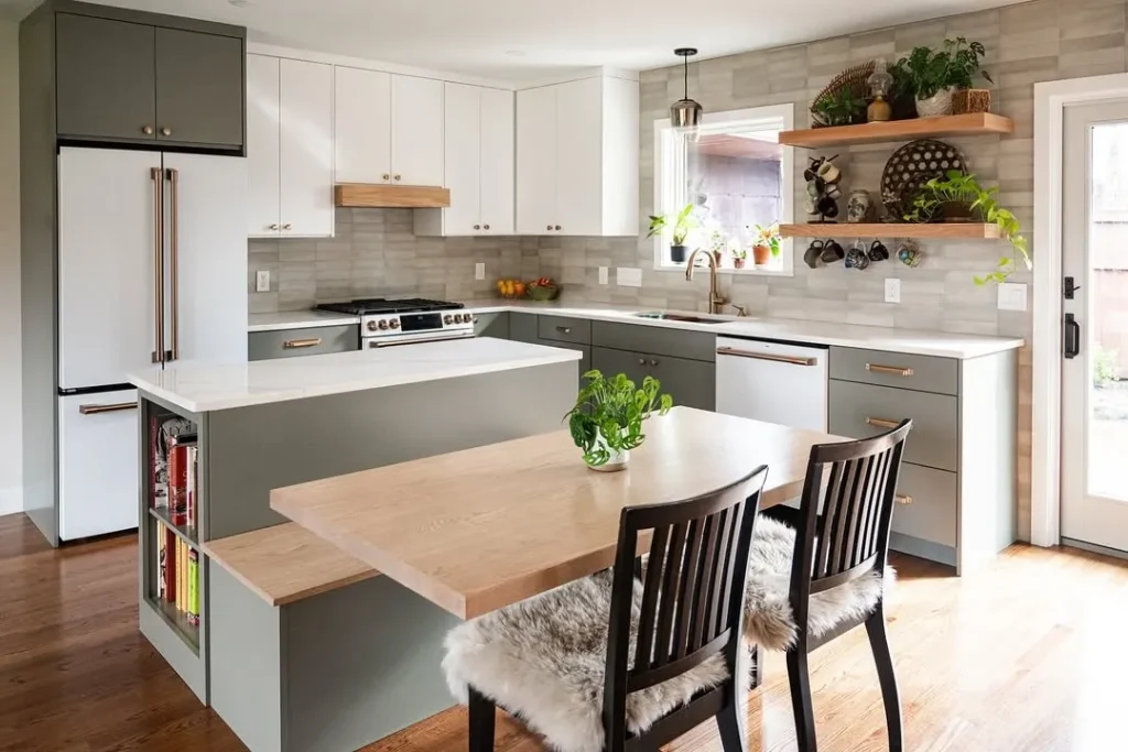 Waterfall Countertop Dining Combo