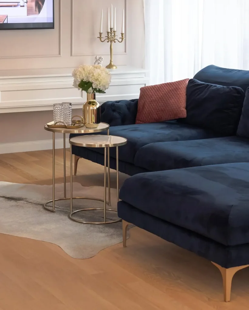 Blue and Copper Elegance