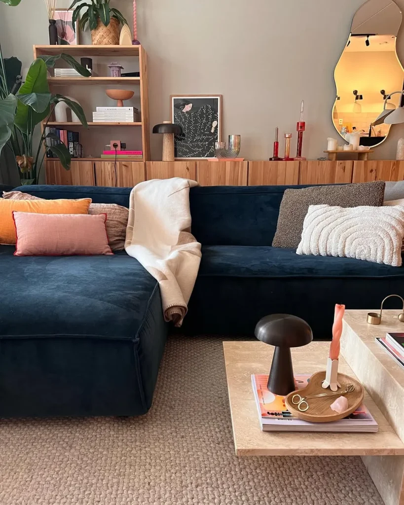 Dark Blue for a Cozy, Intimate Space