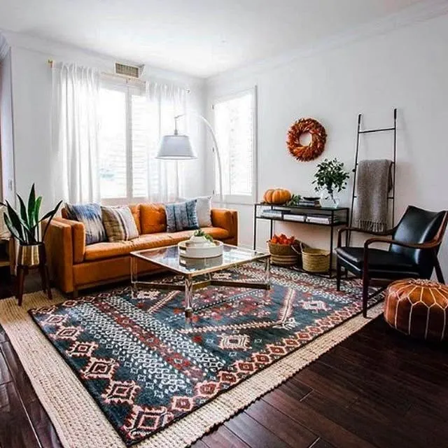 Layered Rugs for Visual Interest