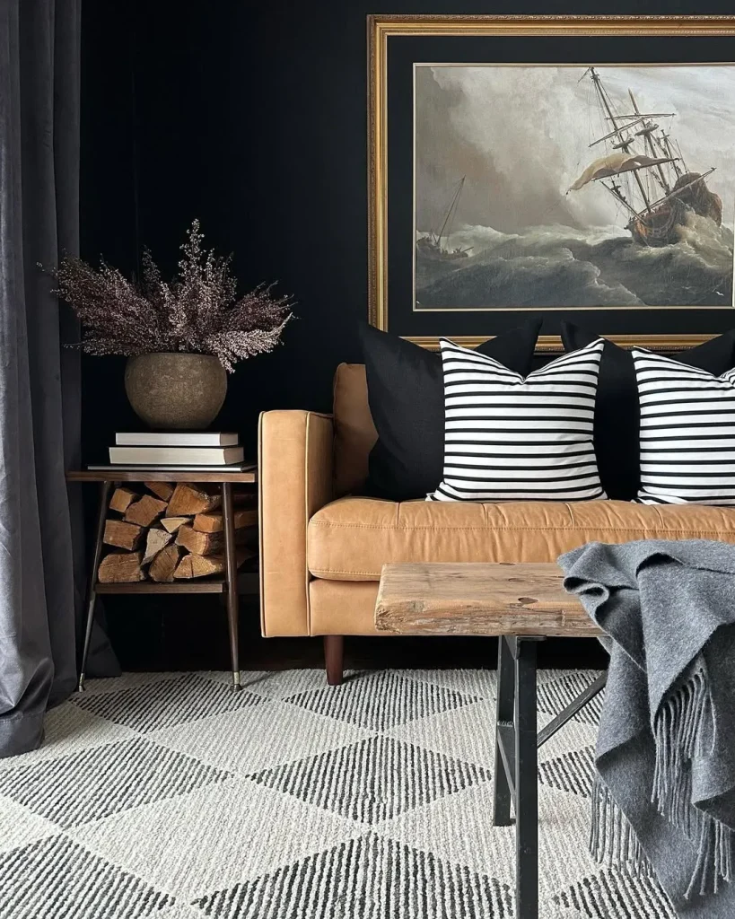 Luxurious Layering with Dark Accents
