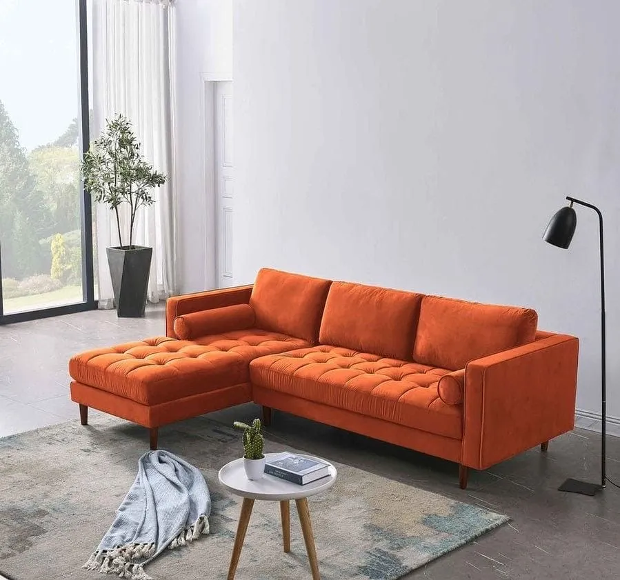Minimalist Look with a Pop of Orange