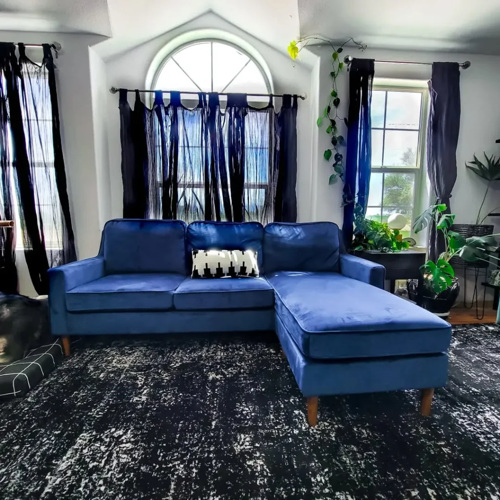 Urban Chic with Blue and Black