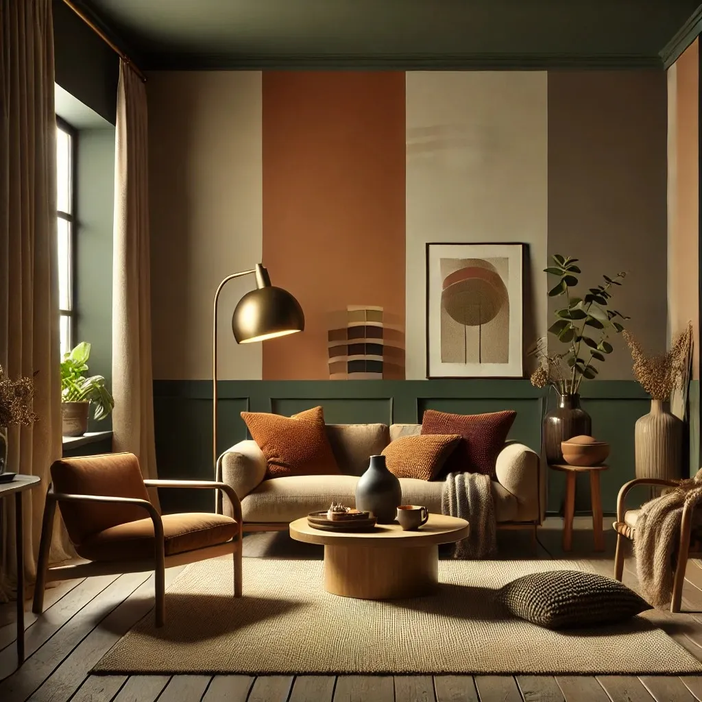 Warm and Inviting with Burnt Orange Accents
