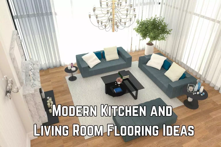 Modern Kitchen and Living Room Flooring Ideas