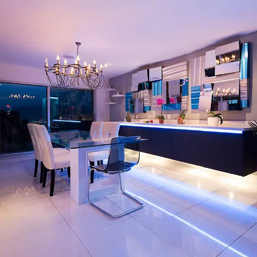 LED Strip Under Table Edge or Base