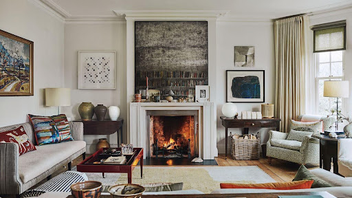 Curtain-Draped Corner