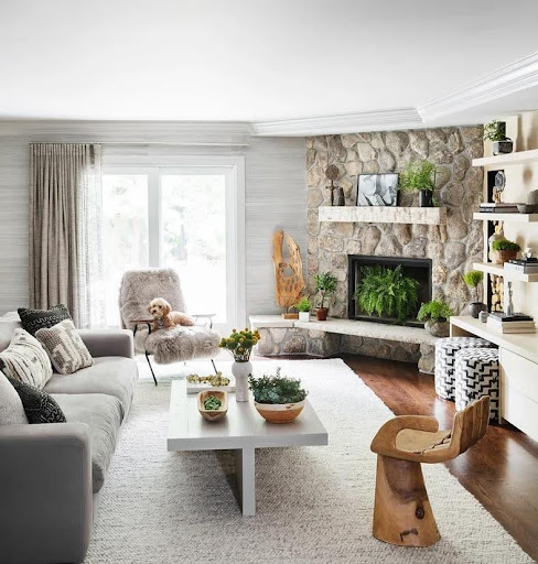 Fireplace-Adjacent Styling