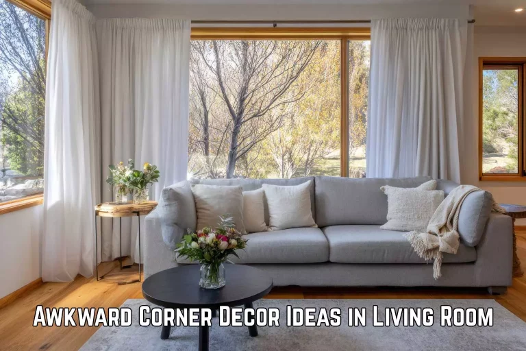 Awkward Corner Decor Ideas in Living Room
