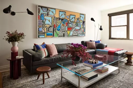 Large-Scale Art with Bright Palettes