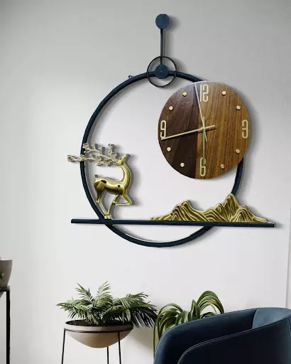 Wall-Mounted Clocks and Decorative Pieces